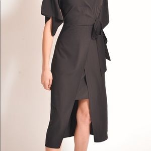 Wrap Front Midi Dress| NWOT